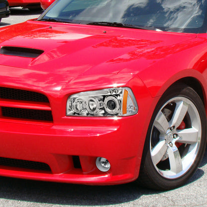 2006-2010 Dodge Charger Corner Lights (Chrome Housing/Clear Lens)