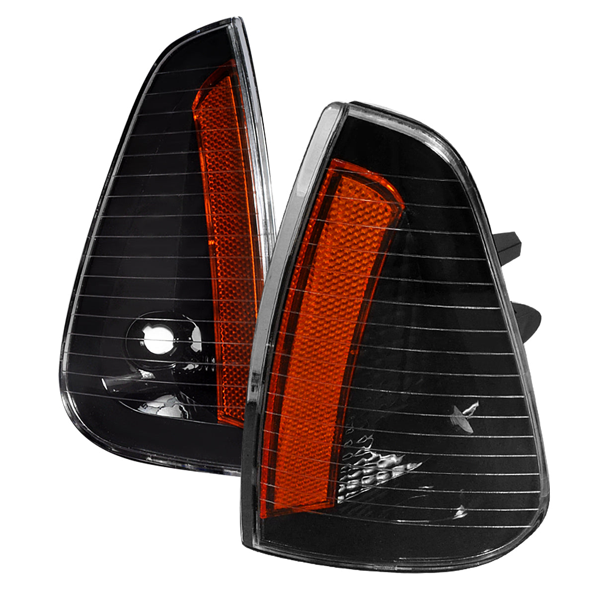 2006-2010 Dodge Charger Corner Lights (Matte Black Housing/Clear Lens)