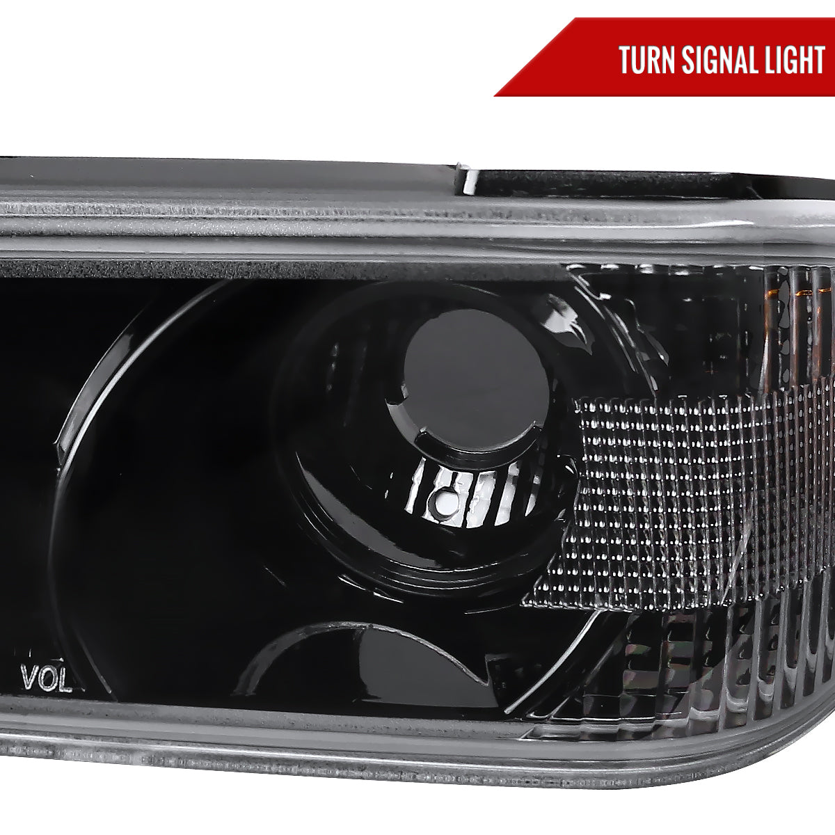 2004-2012 Chevrolet Colorado GMC Canyon Corner Lights (Jet Black Housing/Clear Lens)