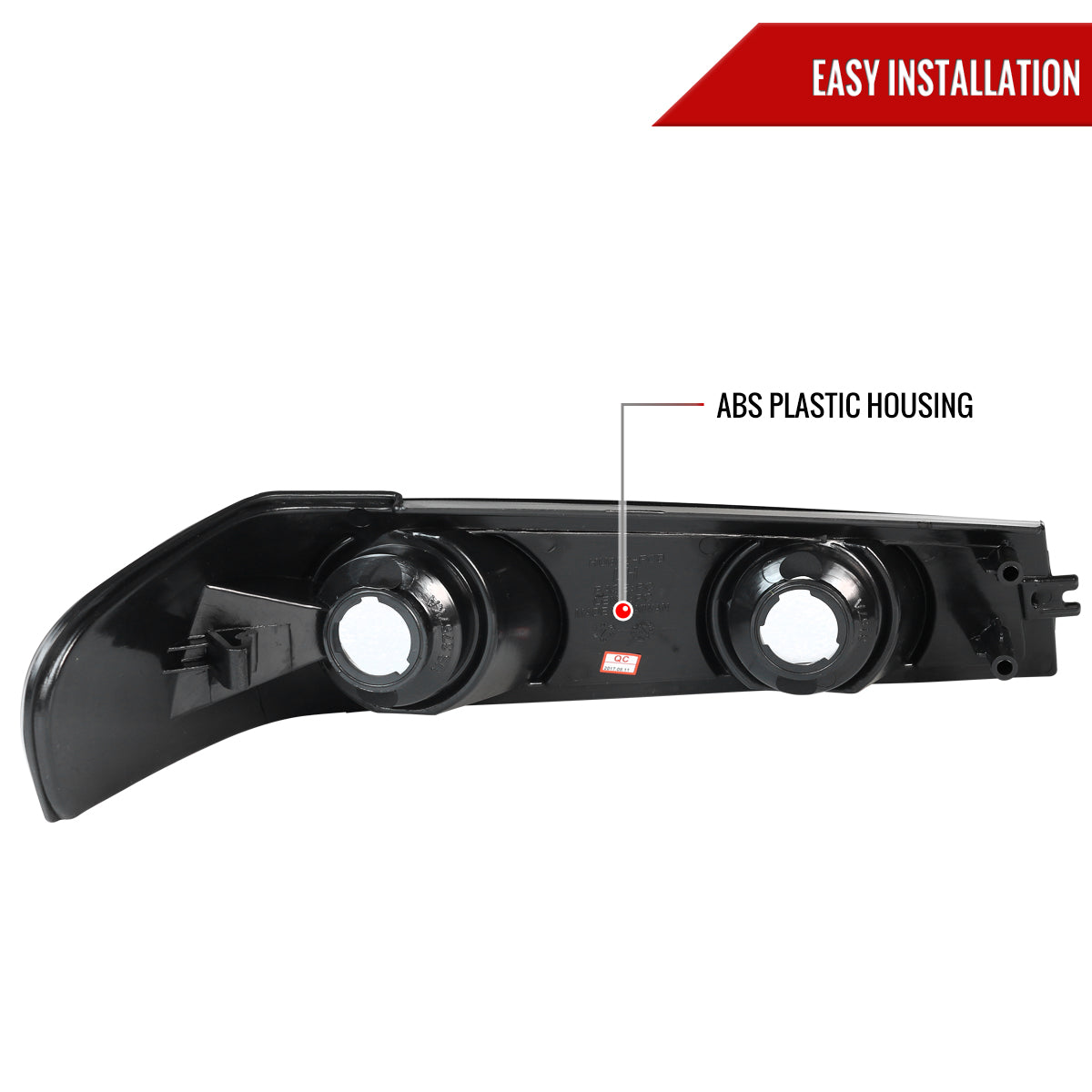 2004-2012 Chevrolet Colorado GMC Canyon Corner Lights (Jet Black Housing/Clear Lens)