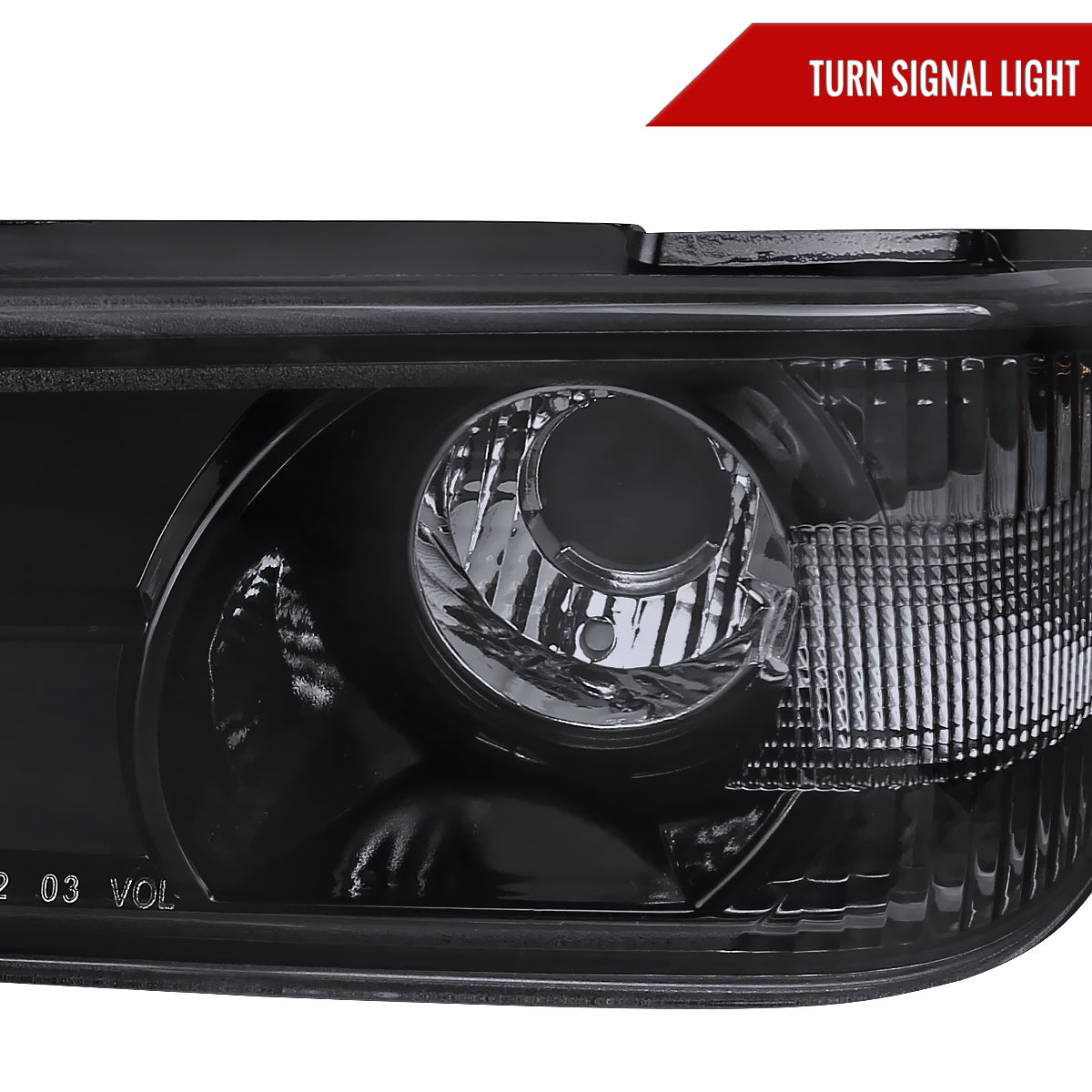 2004-2012 Chevrolet Colorado / GMC Canyon Corner Lights (Glossy Black Housing/Smoked Lens)