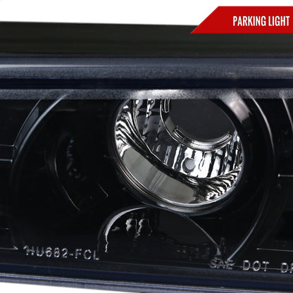 2004-2012 Chevrolet Colorado / GMC Canyon Corner Lights (Glossy Black Housing/Smoked Lens)