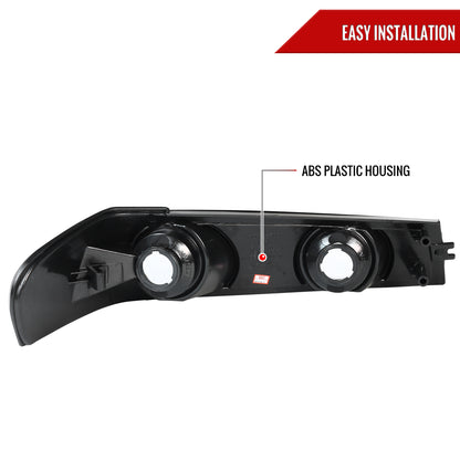 2004-2012 Chevrolet Colorado / GMC Canyon Corner Lights (Glossy Black Housing/Smoked Lens)