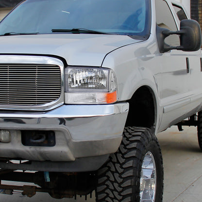 1999-2004 Ford F-250/F-350/F-450/F-550/Excursion Corner Lights (Chrome Housing/Clear Lens)