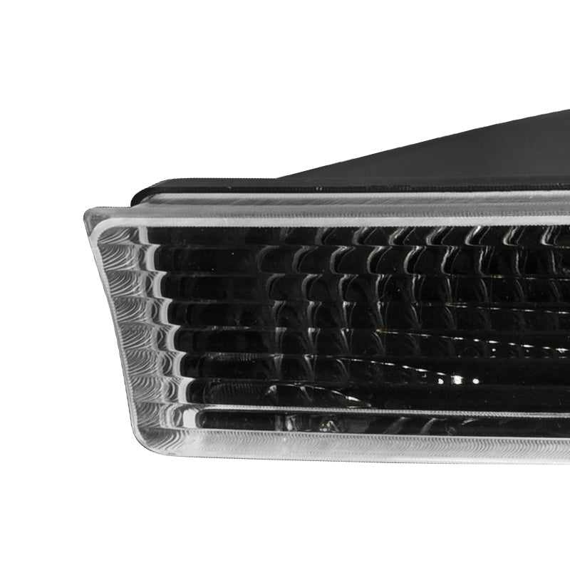 1999-2004 Ford F-250/F-350/F-450/F-550/Excursion Corner Lights (Matte Black Housing/Clear Lens)