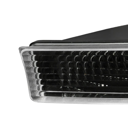 1999-2004 Ford F-250/F-350/F-450/F-550/Excursion Corner Lights (Matte Black Housing/Clear Lens)