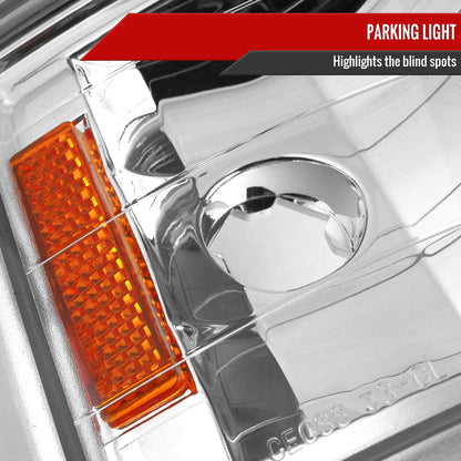 1994-1998 Chevrolet C/K C10/Tahoe/Suburban/Silverado Corner Lights (Chrome Housing/Clear Lens)