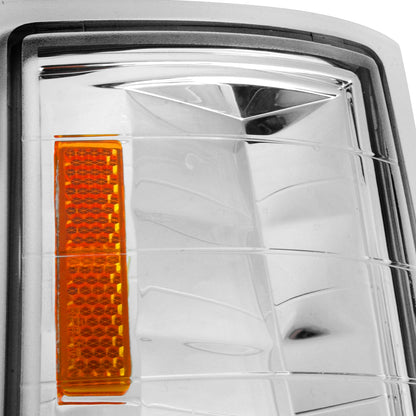 1994-1998 Chevrolet C/K C10/Tahoe/Suburban/Silverado Corner Lights (Chrome Housing/Clear Lens)