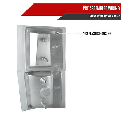 1994-1998 Chevrolet C/K C10/Tahoe/Suburban/Silverado Corner Lights (Chrome Housing/Clear Lens)