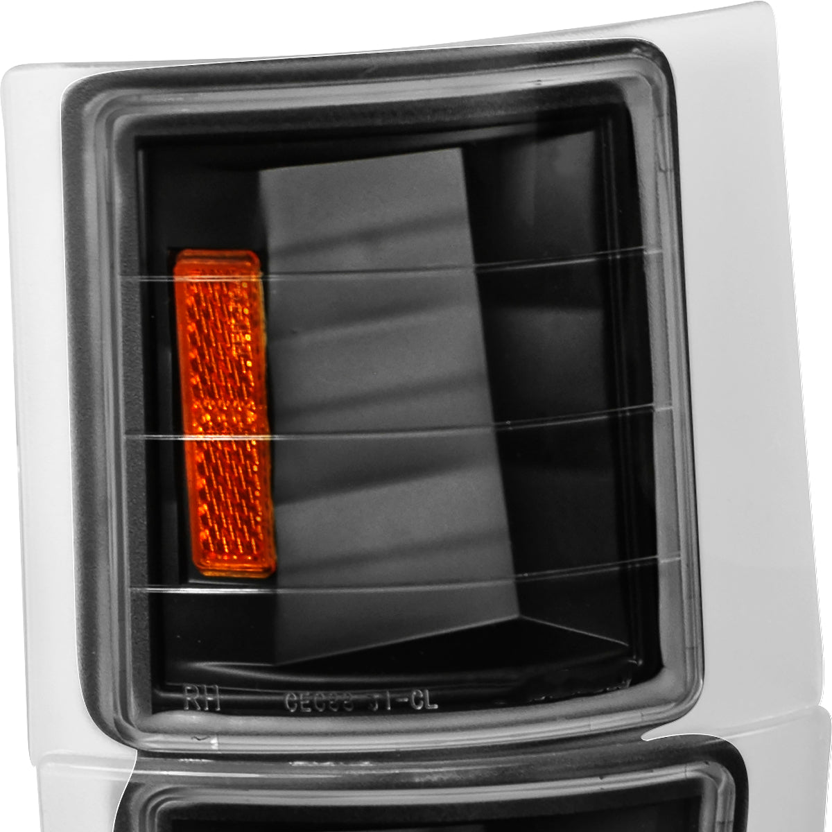 1994-1998 Chevrolet C/K Silverado/Tahoe Corner Lights (Matte Black Housing/Clear Lens)