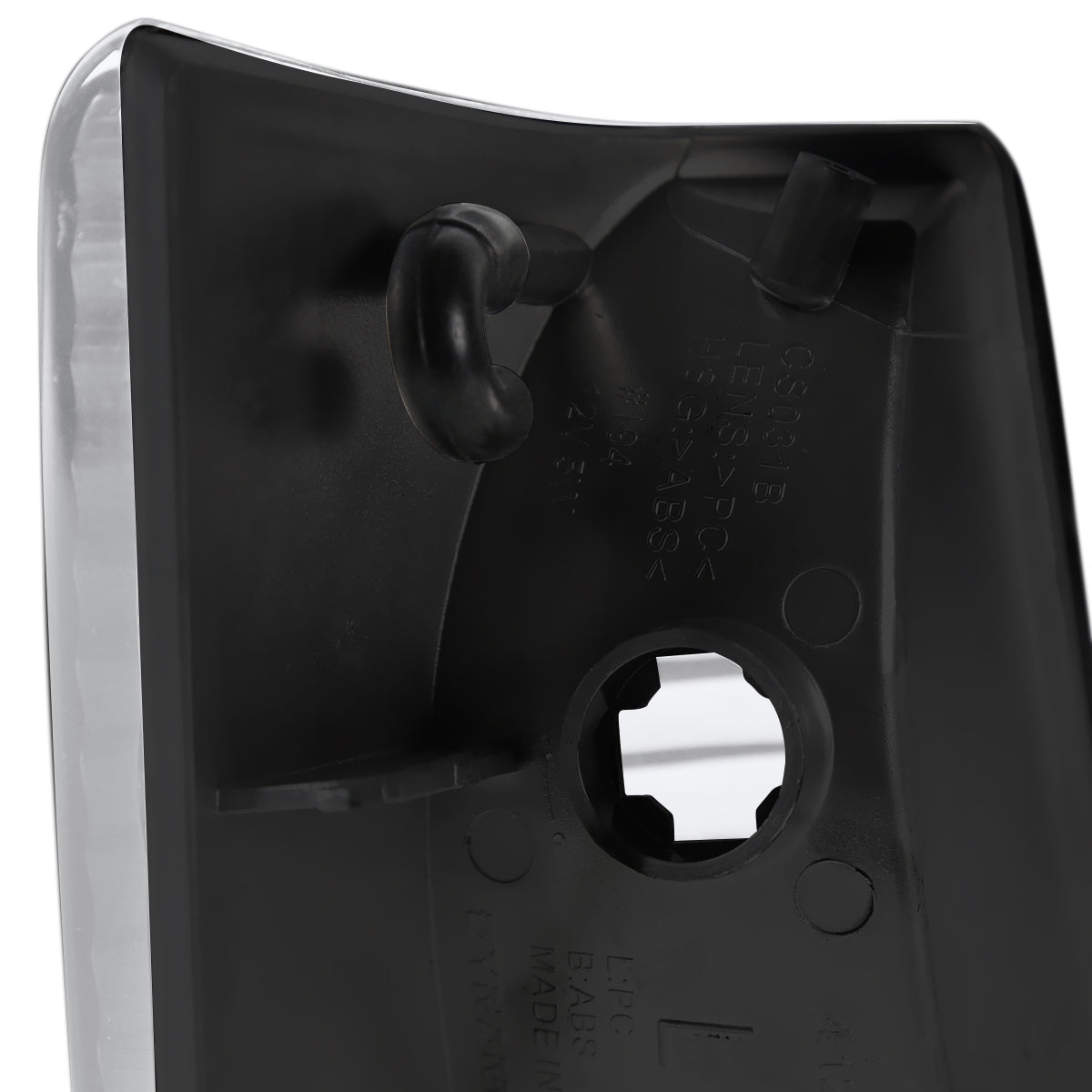 1993-1998 Jeep Grand Cherokee Corner Lights w/ Amber Reflectors (Matte Black Housing/Clear Lens)
