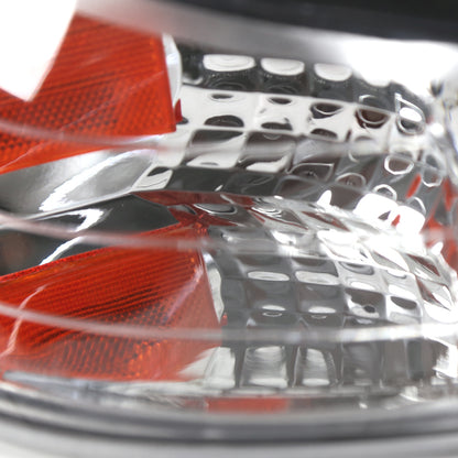 1994-1998 Ford Mustang Corner Parking Turn Signal Lights (Chrome Housing/Clear Lens)
