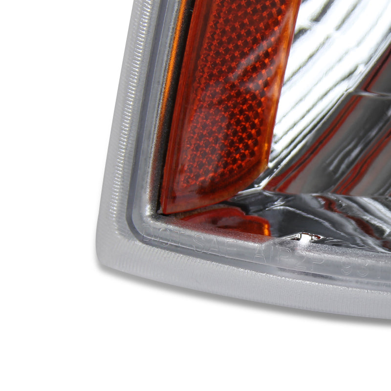 1993-1997 Ford Ranger Factory Style Corner Parking Turn Signal Lights (Chrome Housing/Clear Lens)