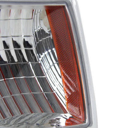 1993-1997 Ford Ranger Factory Style Corner Parking Turn Signal Lights (Chrome Housing/Clear Lens)