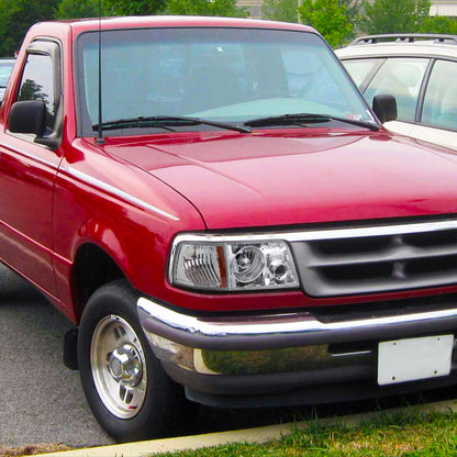 1993-1997 Ford Ranger Factory Style Corner Parking Turn Signal Lights (Chrome Housing/Clear Lens)