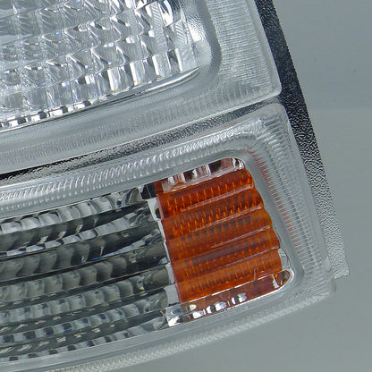 1998-2000 Ford Ranger Corner Parking Turn Signal Lights (Chrome Housing/Clear Lens)