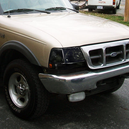 1998-2000 Ford Ranger Corner Parking Turn Signal Lights (Chrome Housing/Smoked Lens)