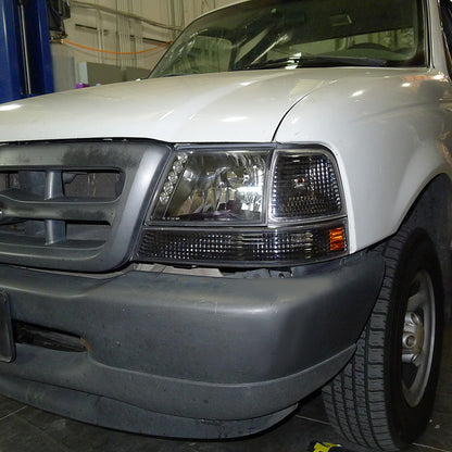 1998-2000 Ford Ranger Corner Parking Turn Signal Lights (Matte Black Housing/Clear Lens)
