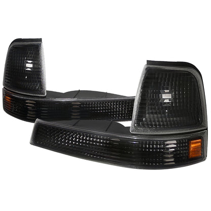 1998-2000 Ford Ranger Corner Parking Turn Signal Lights (Matte Black Housing/Clear Lens)