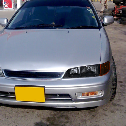 1994-1997 Honda Accord Factory Style Headlights & Amber Corner Lights (Matte Black Housing/Clear Lens)