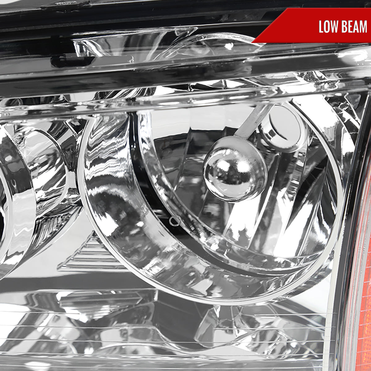 2006-2010 Dodge Charger Factory Style Headlights w/ Corner Lights (Chrome Housing/Clear Lens)