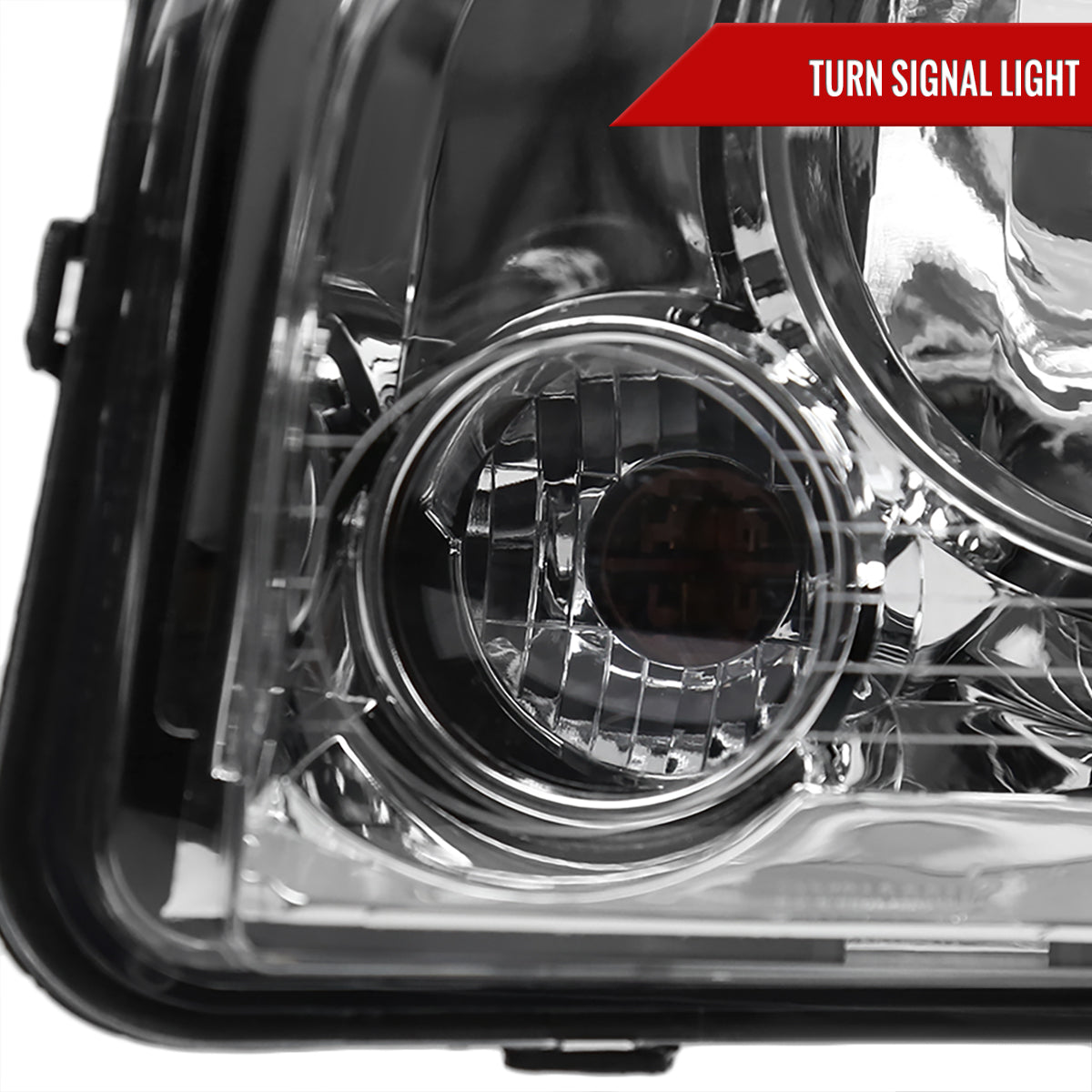 2006-2010 Dodge Charger Factory Style Headlights w/ Corner Lights (Chrome Housing/Clear Lens)