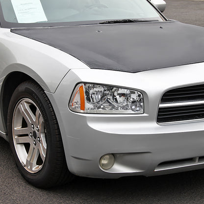 2006-2010 Dodge Charger Factory Style Headlights w/ Corner Lights (Chrome Housing/Clear Lens)
