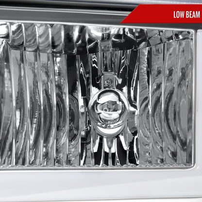 2004-2012 Chevrolet Colorado GMC Canyon/2006-2008 ISUZU I-Series Sequential Turn Signal Factory Style Headlights with LED Bar (Chrome Housing/Clear Lens)