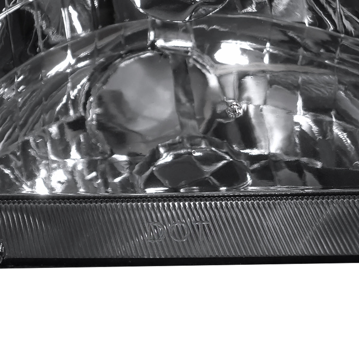 1998-2000 Toyota Corolla Factory Style Crystal Headlights w/ Corner Lights & Bulbs (Matte Black Housing/Clear Lens)