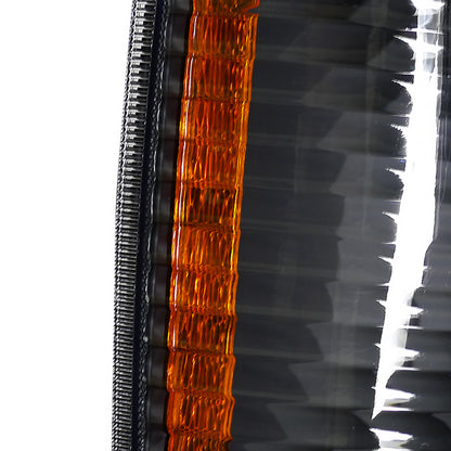 1992-2006 Ford Econoline E-Series Factory Style Headlights and Turn Signal Corner Lights (Matte Black Housing/Clear Lens)