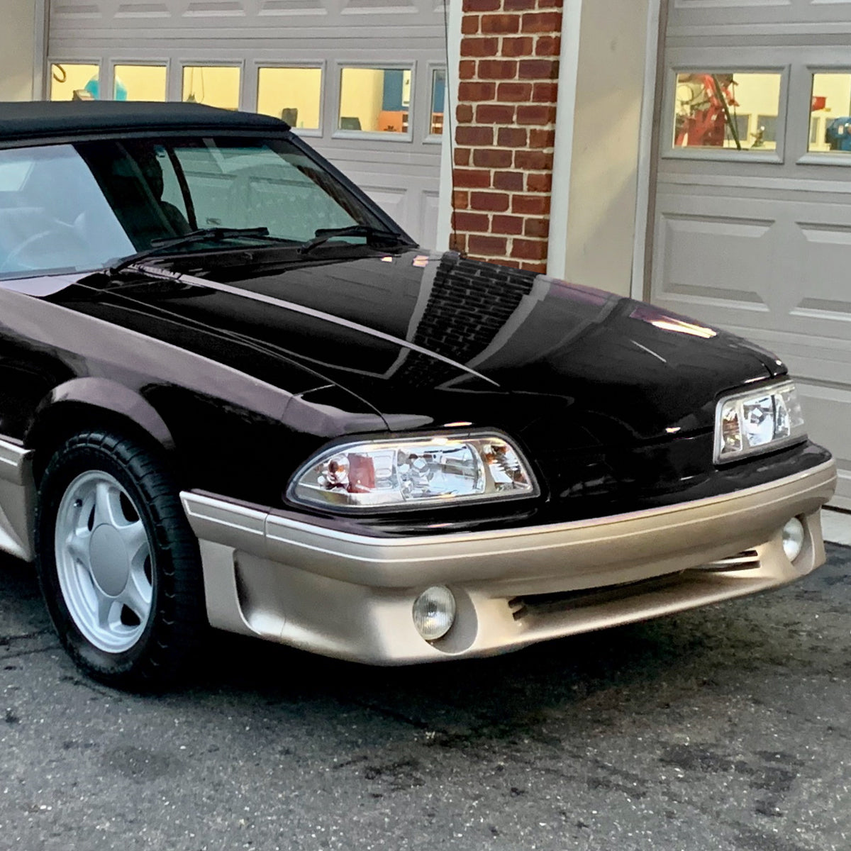 1987-1993 Ford Mustang Crystal Headlights (Chrome Housing/Clear Lens)