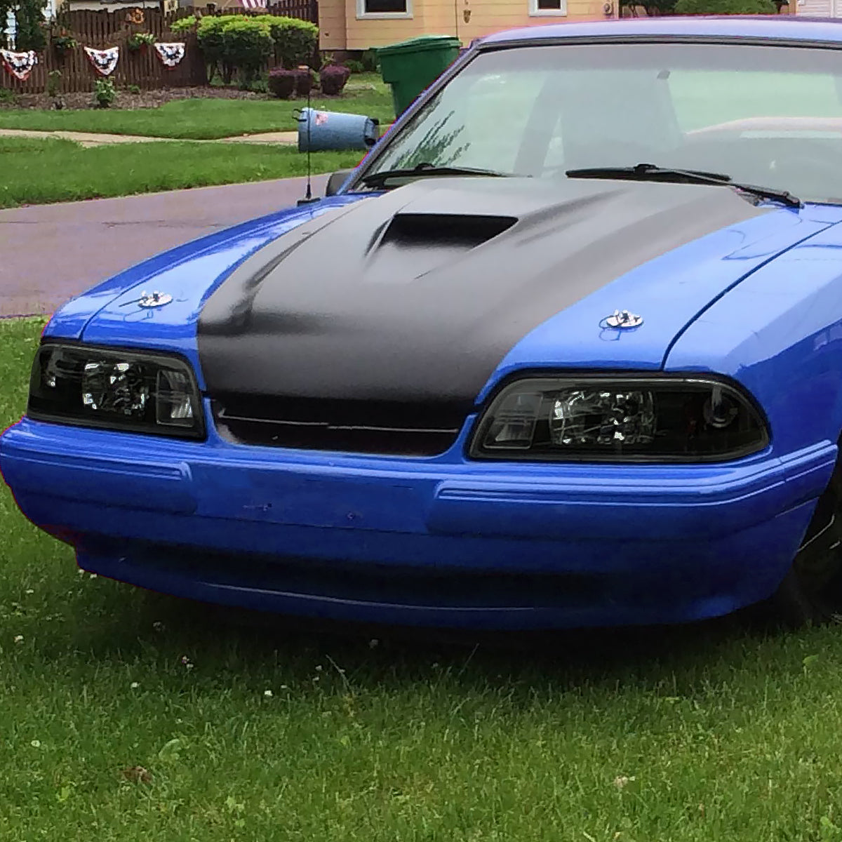 1987-1993 Ford Mustang Crystal Headlights (Chrome Housing/Smoked Lens)