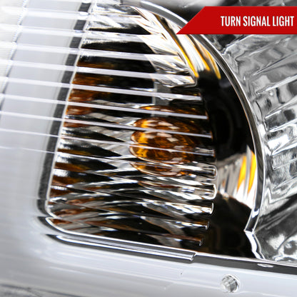2001-2011 Ford Ranger LED Bar Factory Style Headlights w/Amber Corner Lamp (Chrome Housing/Clear Lens)