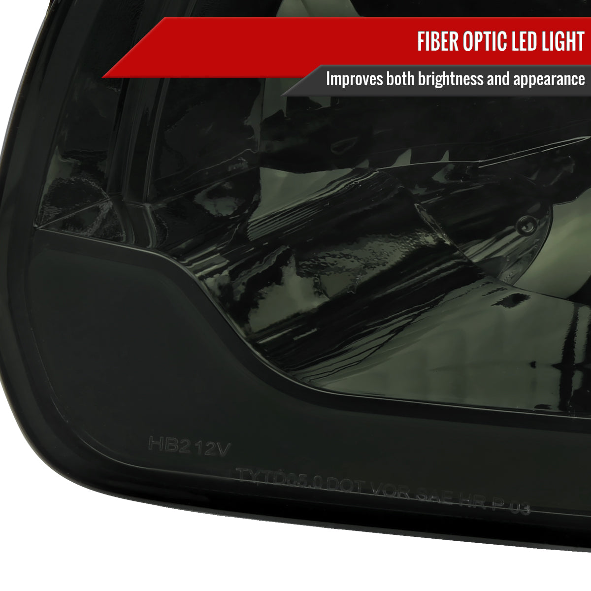 2005-2006 Toyota Tundra/2005-2007 Sequoia Switchback Sequential LED Bar Factory Style Headlights w/Corner Lamps (Chrome Housing/Smoked Lens)