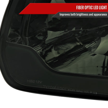 2005-2006 Toyota Tundra/2005-2007 Sequoia Switchback Sequential LED Bar Factory Style Headlights w/Corner Lamps (Chrome Housing/Smoked Lens)