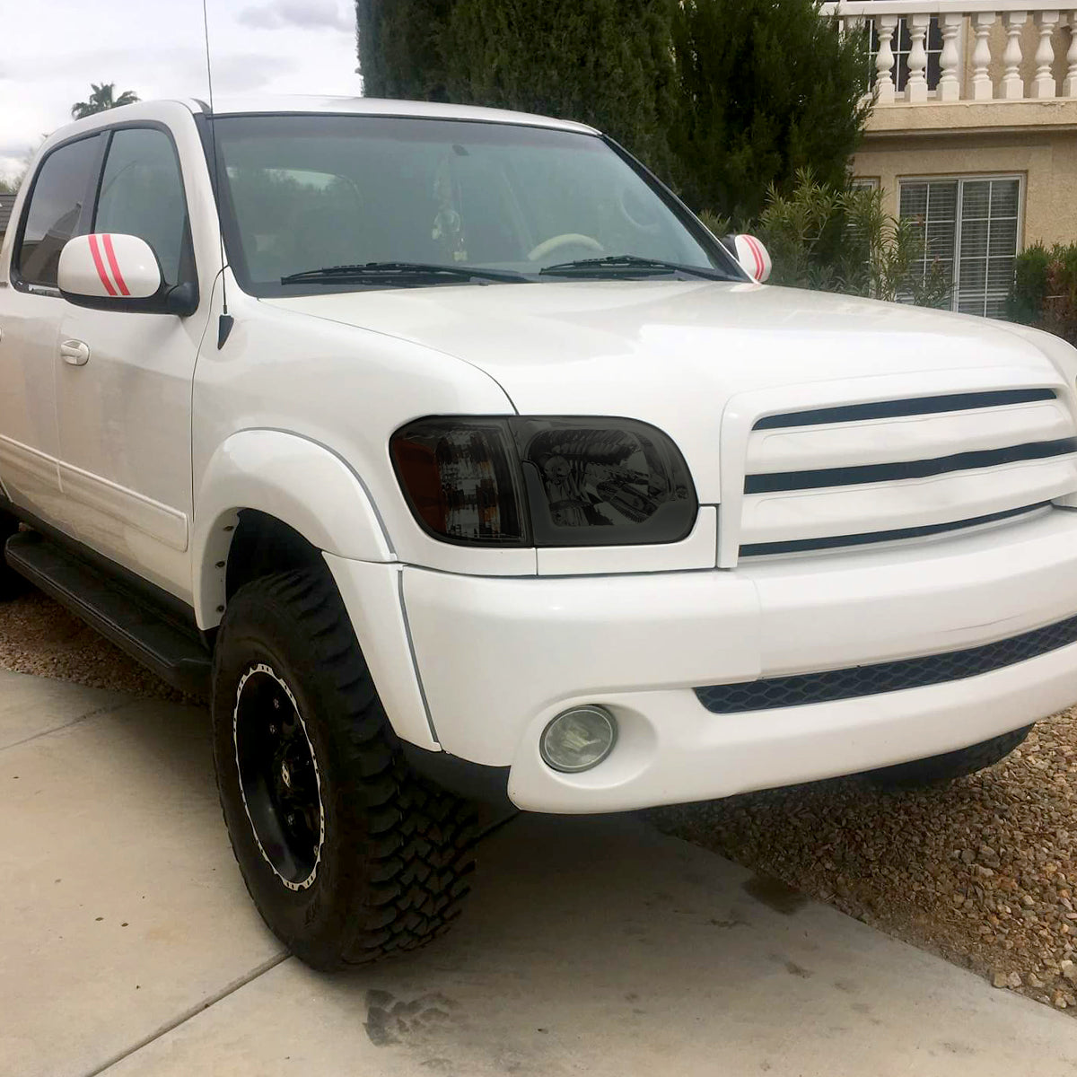 2005-2006 Toyota Tundra/2005-2007 Sequoia Switchback Sequential LED Bar Factory Style Headlights w/Corner Lamps (Chrome Housing/Smoked Lens)