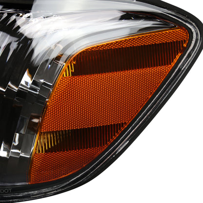 2005-2006 Toyota Tundra/2005-2007 Sequoia Switchback Sequential LED Bar Factory Style Headlights w/Corner Lamps (Matte Black Housing/Clear Lens)