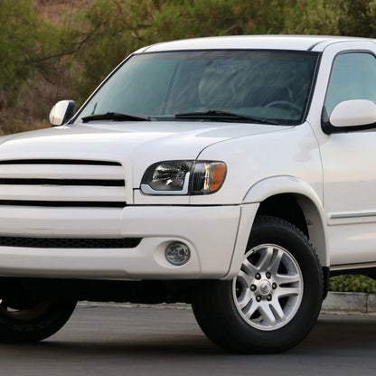 2005-2006 Toyota Tundra/2005-2007 Sequoia Switchback Sequential LED Bar Factory Style Headlights w/Corner Lamps (Matte Black Housing/Clear Lens)