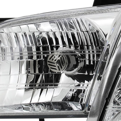 1997-2005 Chevrolet Venture Pontiac Montana/Trans Sport Crystal Headlights (Chrome Housing/Clear Lens)