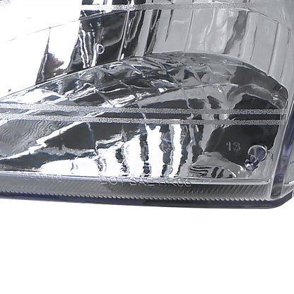 1997-2005 Chevrolet Venture Pontiac Montana/Trans Sport Crystal Headlights (Chrome Housing/Clear Lens)