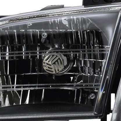 1997-2005 Chevrolet Venture Pontiac Montana/Trans Sport Crystal Headlights (Matte Black Housing/Clear Lens)