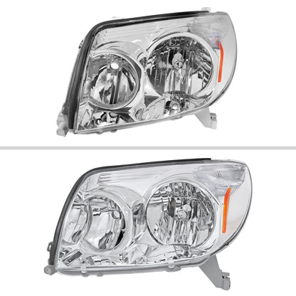 2003-2005 Toyota 4Runner Factory Style Headlights (Chrome Housing/Clear Lens)