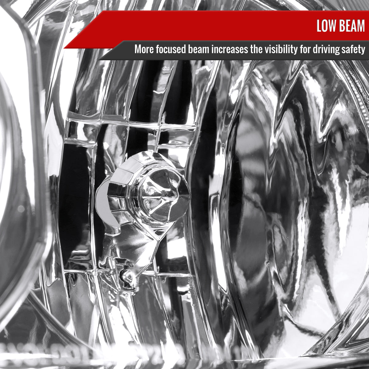 2003-2005 Toyota 4Runner Factory Style Headlights (Chrome Housing/Clear Lens)