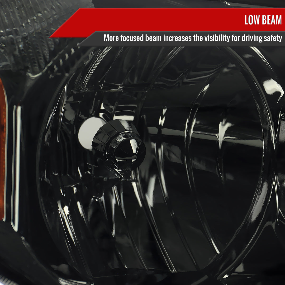 2003-2005 Toyota 4Runner Factory Style Headlights (Chrome Housing/Smoked Lens)