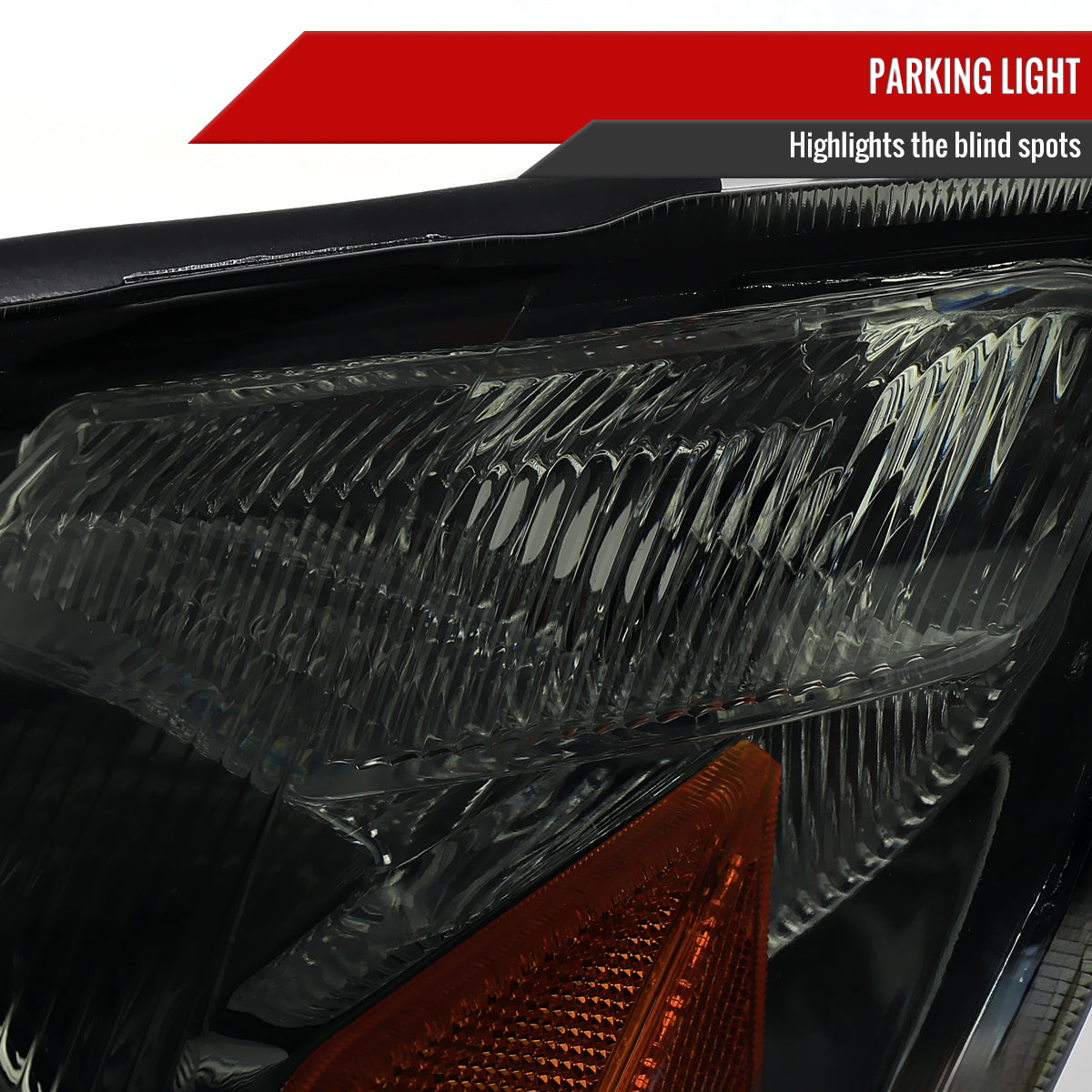 2003-2005 Toyota 4Runner Factory Style Headlights (Chrome Housing/Smoked Lens)