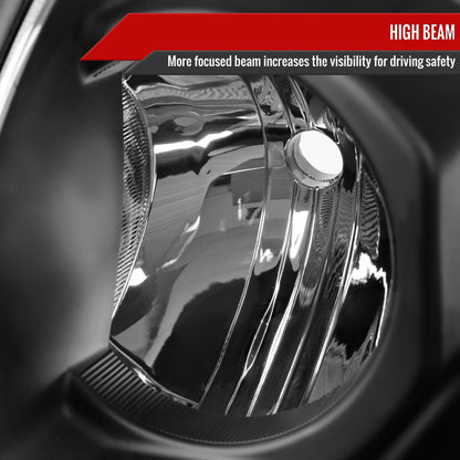 2003-2005 Toyota 4Runner Factory Style Headlights (Matte Black Housing/Clear Lens)