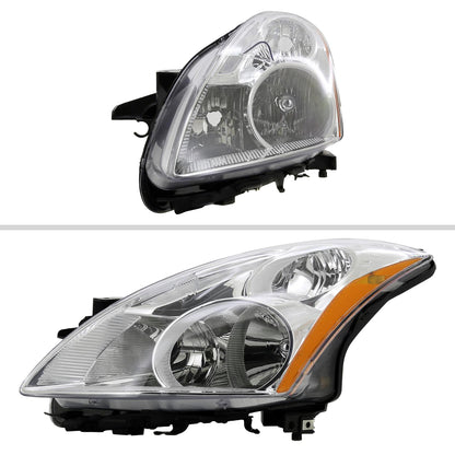 2010-2012 Nissan Altima Sedan Factory Style Headlights (Chrome Housing/Clear Lens)