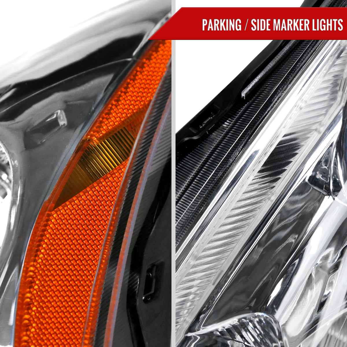 2010-2012 Nissan Altima Sedan Factory Style Headlights (Chrome Housing/Clear Lens)