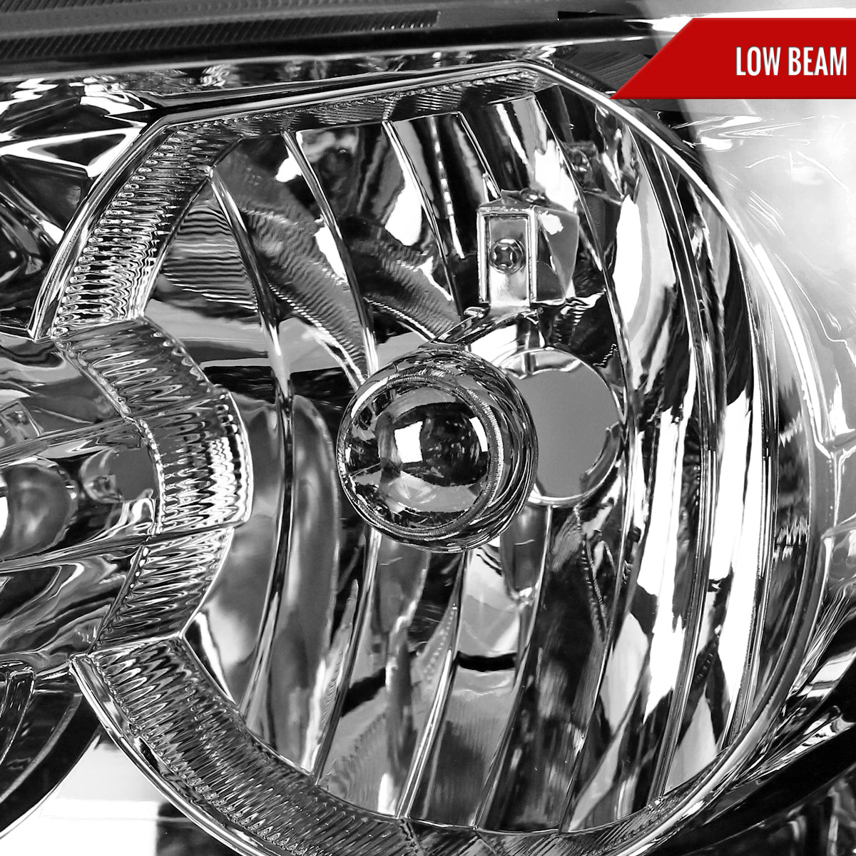 2007-2014 Chevrolet Avalanche/Tahoe/Suburban Factory Style Headlights (Chrome Housing/Clear Lens)