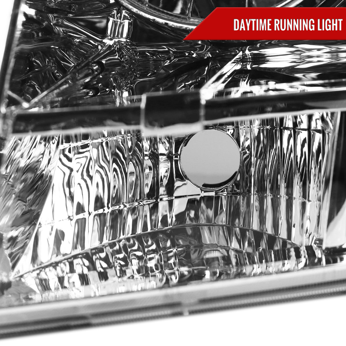 2007-2014 Chevrolet Avalanche/Tahoe/Suburban Factory Style Headlights (Chrome Housing/Clear Lens)